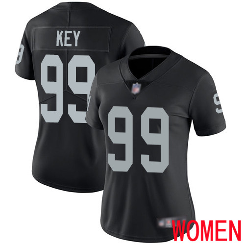 Oakland Raiders Limited Black Women Arden Key Home Jersey NFL Football #99 Vapor Untouchable Jersey->women nfl jersey->Women Jersey